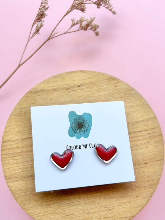 Heart Studs 11